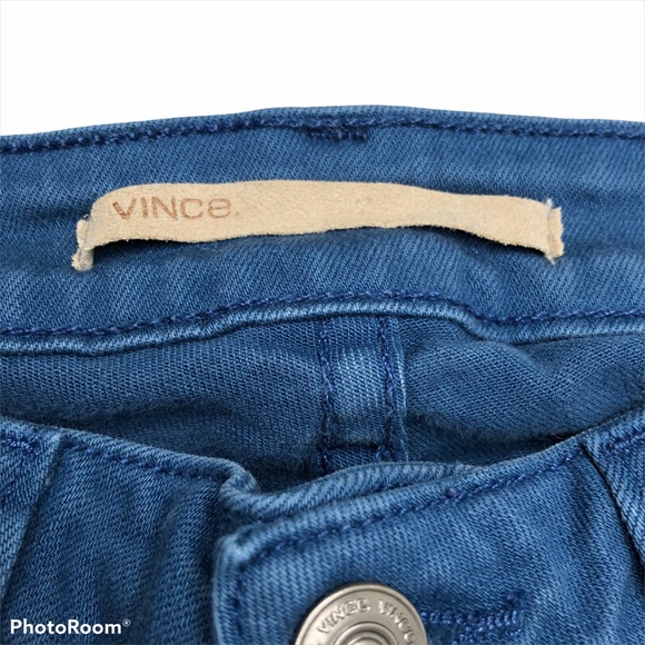Vince Crop Skinny Ankle Glacier Blue Stretch Jeans - Picture 7 of 16